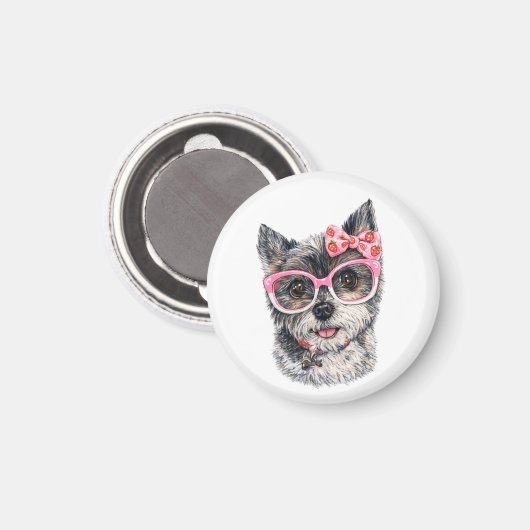 Yorkshire Terrier Gift for Dog Lovers Magnet (Vorderseite/Rückseite)