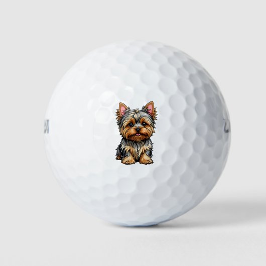 Yorkshire Terrier Golfball (Vorderseite)