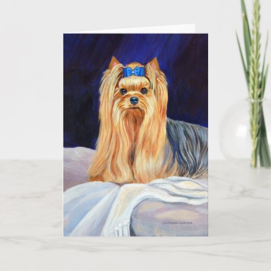 Yorkshire Terrier Greeting Cards Karte (Vorderseite)