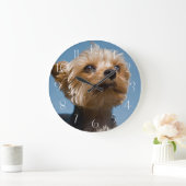 Yorkshire Terrier Große Wanduhr (Zuhause)