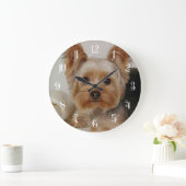 Yorkshire Terrier Große Wanduhr (Zuhause)