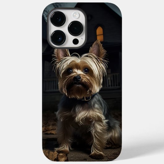 Yorkshire Terrier Halloween Beängstigend Case-Mate iPhone Hülle (Rückseite)