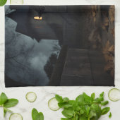 Yorkshire Terrier Halloween Beängstigend Geschirrtuch (Gefaltet)