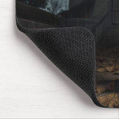 Yorkshire Terrier Halloween Beängstigend Mousepad (Ecke)