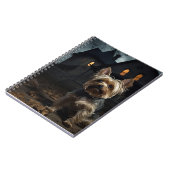 Yorkshire Terrier Halloween Beängstigend Notizblock (Linke Seite)