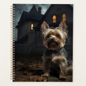 Yorkshire Terrier Halloween Beängstigend Planer (Vorderseite)