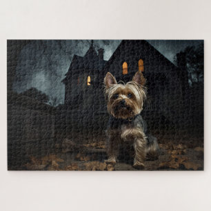 Yorkshire Terrier Halloween Beängstigend Puzzle