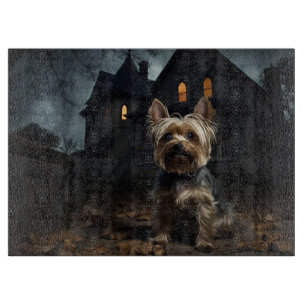 Yorkshire Terrier Halloween Beängstigend Schneidebrett