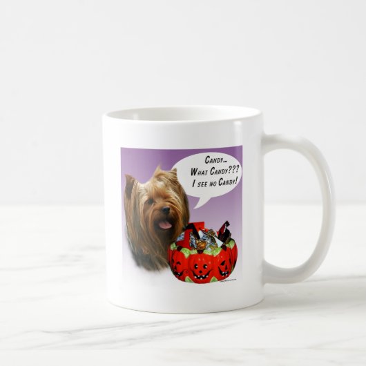 Yorkshire Terrier Halloween Candy Kaffeetasse (Rechts)