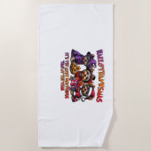 Yorkshire Terrier Halloween Erntedank Weihnachten Strandtuch (Vorderseite)