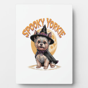 Yorkshire Terrier Halloween Fotoplatte