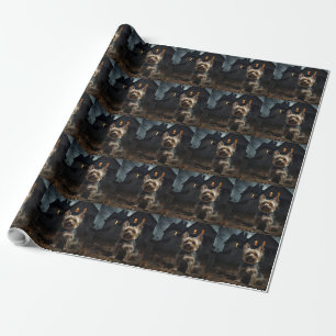 Yorkshire Terrier Halloween Gruselig Geschenkpapier