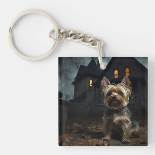 Yorkshire Terrier Halloween Gruselig  Schlüsselanhänger