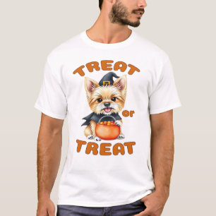 Yorkshire Terrier Halloween-Hundekostüm �Süßes ode T-Shirt