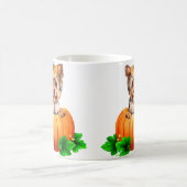 Yorkshire Terrier Halloween Jack-O-Lantern Kaffeetasse (Mittel)