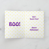 Yorkshire Terrier Halloween Jack-O-Lantern Karte (Innenseite)