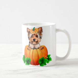 Yorkshire-Terrier-Halloween-Kürbislaterne Kaffeetasse