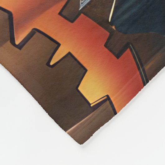 Yorkshire Terrier Halloween Spooky Fleecedecke (Ecke)