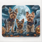 Yorkshire Terrier Halloween Spooky Mousepad (Vorne)