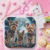 Yorkshire Terrier Halloween Spooky Pappteller (Party)