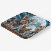 Yorkshire Terrier Halloween Spooky Pappteller (Gewinkelt)