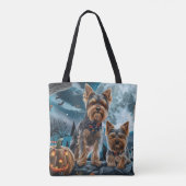 Yorkshire Terrier Halloween Spooky Tasche (Rückseite)