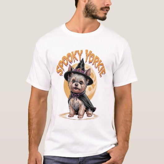 Yorkshire Terrier Halloween T-Shirt (Vorderseite)