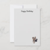 Yorkshire Terrier Happy Birthday Einladung (Rückseite)