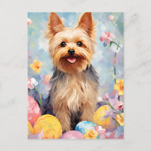 Yorkshire Terrier Happy Oaster Postkarte