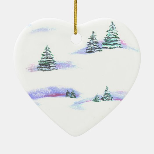 Yorkshire Terrier Heart Ornament (Hinten)