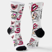 Yorkshire Terrier hearts Socken (Gewinkelt)