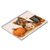 Yorkshire Terrier Herbst Notizblock (Linke Seite)