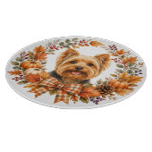 Yorkshire Terrier Herbst Schneidebrett (Ecke)