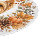 Yorkshire Terrier Herbst Schneidebrett (Ecke)