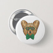 Yorkshire Terrier Hipster Button (Vorne & Hinten)
