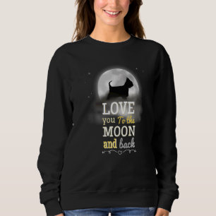 Yorkshire Terrier Hund Liebe zum Mond Sweatshirt