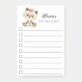 Yorkshire Terrier Hund Personalisiert zu führen Post-it Klebezettel (Vorderseite)