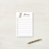 Yorkshire Terrier Hund Personalisiert zu führen Post-it Klebezettel (Auf Schreibtisch)