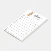 Yorkshire Terrier Hund Personalisiert zu führen Post-it Klebezettel (angewinkelt)