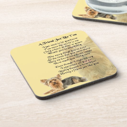 Yorkshire-Terrier-Hund - Untersetzer (Linke Seite)