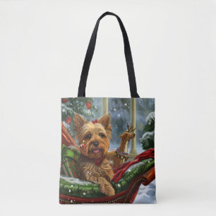 Yorkshire Terrier Hund Weihnachten Festlich Tasche