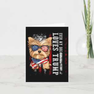 Yorkshire Terrier Hund Yorkie Sogar mein Hund lieb Karte
