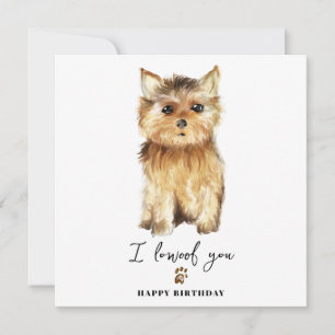Yorkshire Terrier Hundemutter Welpen Haustiere Geb Karte