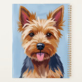 Yorkshire-Terrier-Hundeporträtmalerei Planer (Rückseite)