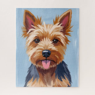 Yorkshire-Terrier-Hundeporträtmalerei Puzzle