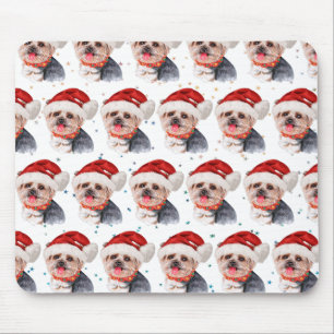 Yorkshire Terrier-Hundezucht Weihnachtssterne Mousepad