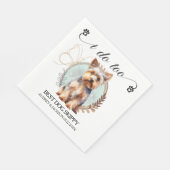 Yorkshire Terrier I do to Dog Print Serviette (Ecke)