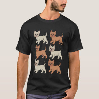 Yorkshire Terrier Illustration Süßer Yorkie T-Shirt