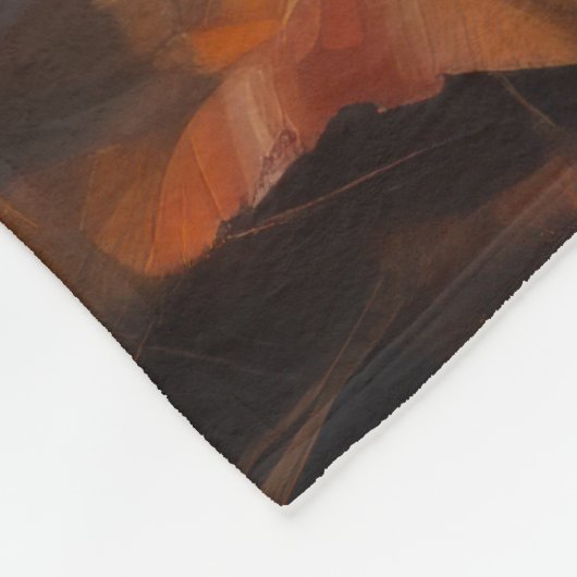 Yorkshire Terrier im Herbstfall Inspiriert Fleecedecke (Ecke)