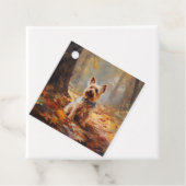 Yorkshire Terrier im Herbstfall Inspiriert Geschenkanhänger (Beispiel)